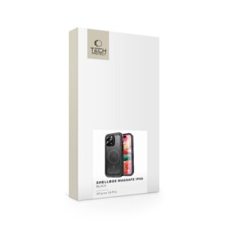 iKi Shellbox MagSafe iPhone 16 Pro IP68 vízálló és ütésálló kemény tok - fekete
