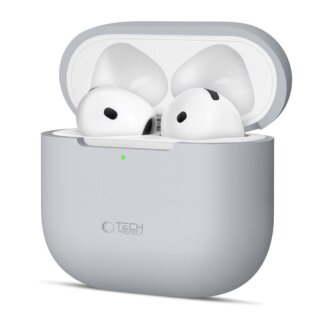 iKi Silicone Apple AirPods 4 szilikon tok - szürke