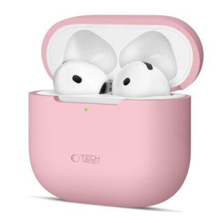iKi Silicone Apple AirPods 4 szilikon tok - rózsaszín