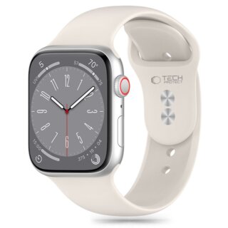 iKi Silicone Apple Watch 42mm / 41mm / 40mm / 38mm szilikon szíj - bézs