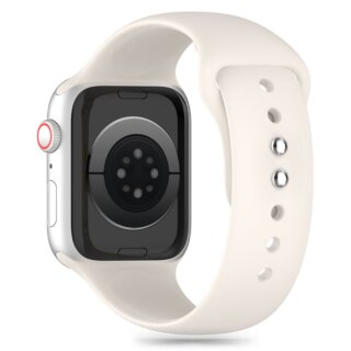 iKi Silicone Apple Watch 42mm / 41mm / 40mm / 38mm szilikon szíj - bézs