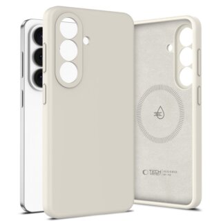 iKi Silicone MagSafe Samsung Galaxy S26+ Plus szilikon hátlap tok - bézs