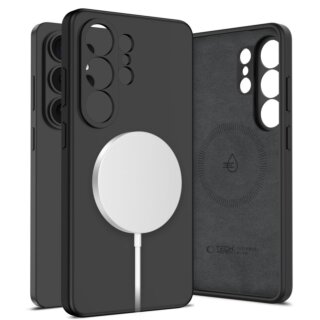 iKi Silicone MagSafe Samsung Galaxy S26 Ultra szilikon hátlap tok - fekete