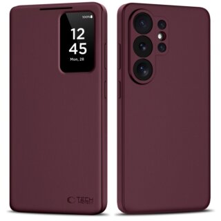 iKi Smart Wallet Samsung Galaxy S26 Ultra kinyitható bőr tok - piros