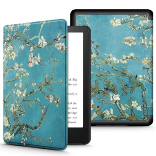 iKi Smartcase Kindle Paperwhite V / 5 / Signature Edition kinyitható tok - virág