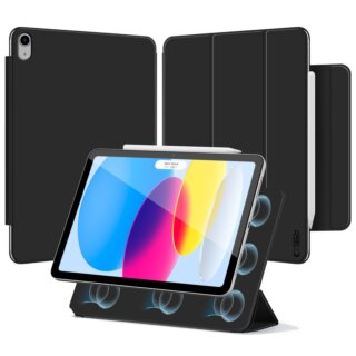 iKi Smartcase Magnetic iPad 11" A16 (2025) / 10,9" (2022) kinyitható tok ceruzatartóval - fekete