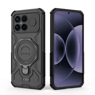 iKi Tacticstand MagSafe Xiaomi Poco F8 Ultra kemény hátlap tok kitámasztóval - matt fekete