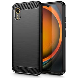 iKi TPUCarbon Samsung Galaxy XCover 7 szilikon hátlap tok - fekete