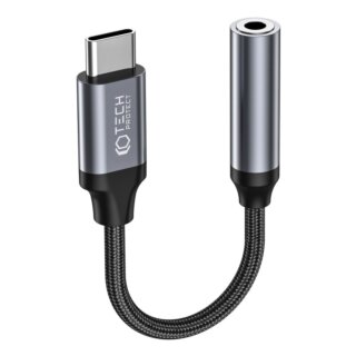 iKi Ultraboost USB-C - 3,5 mm jack adapter - fekete