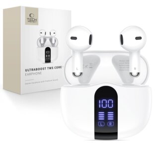 iKi Ultraboost TWS Core G2 Bluetooth 5.4 vezeték nélküli fülhallgató - fehér