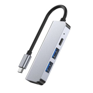 iKi V2 4in1 USB-C hub (2xUSB-A + USB-C + HDMI)