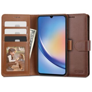 iKi Wallet Samsung Galaxy A34 5G kinyitható tok - barna
