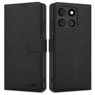 iKi Wallet Motorola Edge 60 Fusion kinyitható bőr tok - fekete