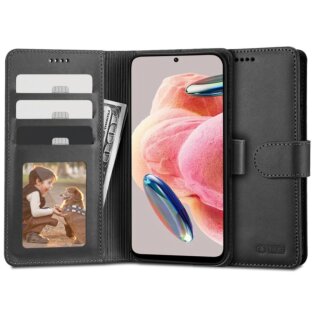 iKi Wallet Xiaomi Redmi Note 12 4G / LTE kinyitható tok kártyatartóval - fekete