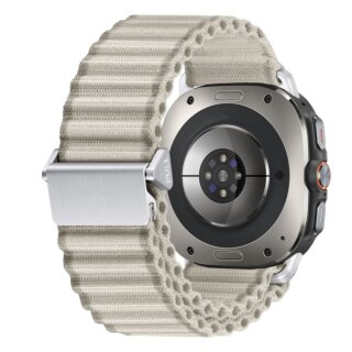 iKi Wave Pro Samsung Galaxy Watch Ultra 47mm textil szíj - fehér