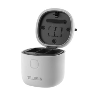 Telesin GP-BTR-905-GY GoPro Hero 10 / 9 Allin box három csatornás töltő + 2db akkumulátor