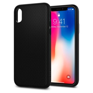 Spigen Liquid Air iPhone XS/X tok - matt fekete