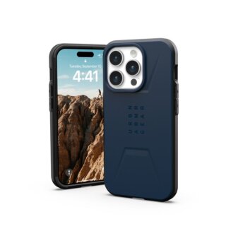 UAG Civilian MagSafe iPhone 15 Pro ütésálló hátlap tok - kék