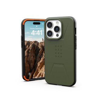 UAG Civilian MagSafe iPhone 15 Pro ütésálló hátlap tok - zöld