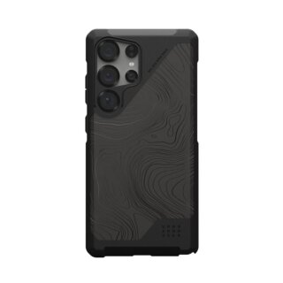 UAG Metropolis LT MagSafe Samsung Galaxy S25 Ultra ütésálló kemény hátlap tok - fekete/topography