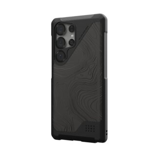 UAG Metropolis LT MagSafe Samsung Galaxy S25 Ultra ütésálló kemény hátlap tok - fekete/topography