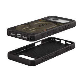 UAG Monarch Pro MagSafe iPhone 17 Pro Max ütésálló kemény hátlap tok - kevlar zöld