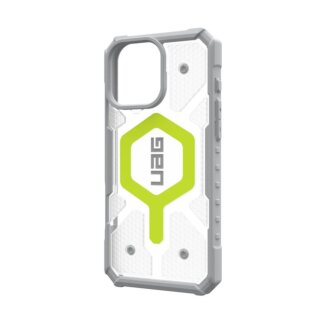 UAG Pathfinder Clear Magsafe iPhone 16 Pro Max ütésálló kemény hátlap tok - sárga/átlátszó