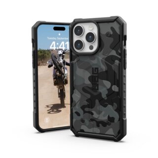 UAG Pathfinder SE MagSafe iPhone 15 Pro Max ütésálló hátlap tok - midnight camo