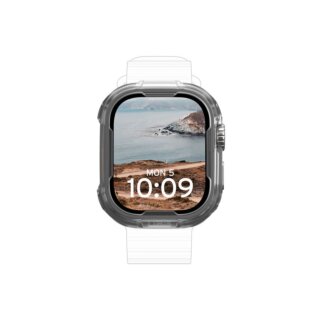 UAG Scout Apple Watch Ultra 49mm ütésálló kemény bumper tok - átlátszó