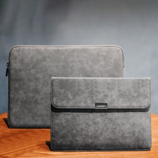 Ugreen LP187 becsúsztathatós textil tok laptop 14"-ig - szürke