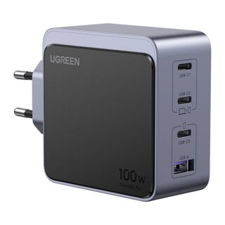 UGreen Nexode Air hálózati töltő (3x USB-C + USB-A) 100W - szürke