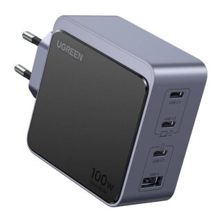 UGreen Nexode Air hálózati töltő (3x USB-C + USB-A) 100W - szürke