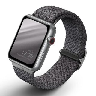 Uniq Aspen Apple Watch 42mm / 41mm / 40mm textil szíj - szürke