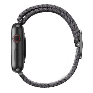 Uniq Aspen Apple Watch 42mm / 41mm / 40mm textil szíj - szürke