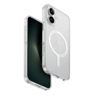 Uniq Clario Magclick MagSafe iPhone 16 kemény hátlap tok - átlátszó