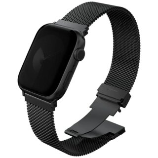 Uniq Dante Pro Strap Apple Watch 42mm / 41mm / 40mm / 38mm rozsdamentes acél szíj - fekete