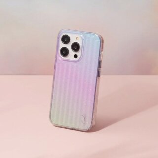 Uniq Coehl Linear iPhone 14 Pro ütésálló kemény hátlap tok - átlátszó / csillámos