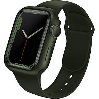 Uniq Legion Apple Watch 45mm / 44mm kemény tok kijelzővédő üveggel - zöld