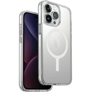 Uniq LifePro Xtreme MagClick MagSafe iPhone 15 Pro ütésálló szilikon hátlap tok - átlátszó