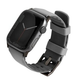 Uniq Linus Band Apple Watch 42mm / 41mm / 40mm szilikon szíj - szürke