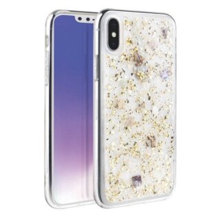 Uniq Lumence Clear iPhone XS Max kemény hátlap tok - arany