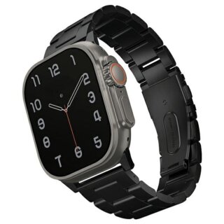 Uniq Osta Apple Watch 46mm / 45mm / 44mm / Ultra 49mm fém szíj - fekete