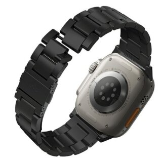 Uniq Osta Apple Watch 46mm / 45mm / 44mm / Ultra 49mm fém szíj - fekete