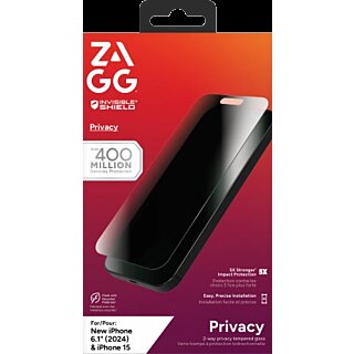 ZAGG InvisibleShield Glass Elite Privacy 360 iPhone 14 / 15 betekintésgátló kijelzővédő üvegfólia