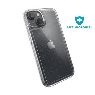 Speck GemShell Glitter iPhone 14 ütésálló hátlap tok - átlátszó csillámos