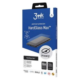 3mk HardGlass Max Privacy iPhone 15 teljes kijelzővédő üvegfólia