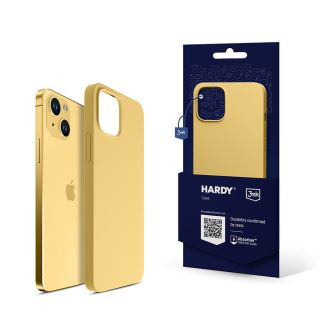 3mk Hardy MagSafe iPhone 14 Plus / 15 Plus szilikon hátlap tok - sárga