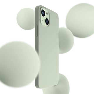 3mk Hardy MagSafe iPhone 15 szilikon hátlap tok - zöld