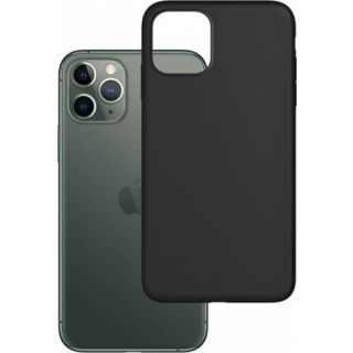 3mk Matt iPhone 11 Pro ütésálló szilikon hátlap tok - fekete