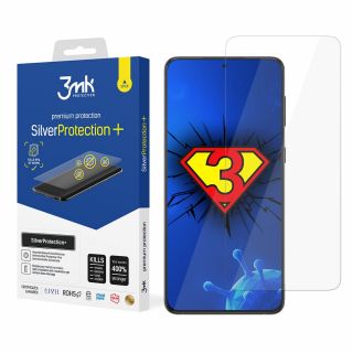 3mk Silver Protect+ Samsung Galaxy S21 antimikrobiális kijelzővédő fólia